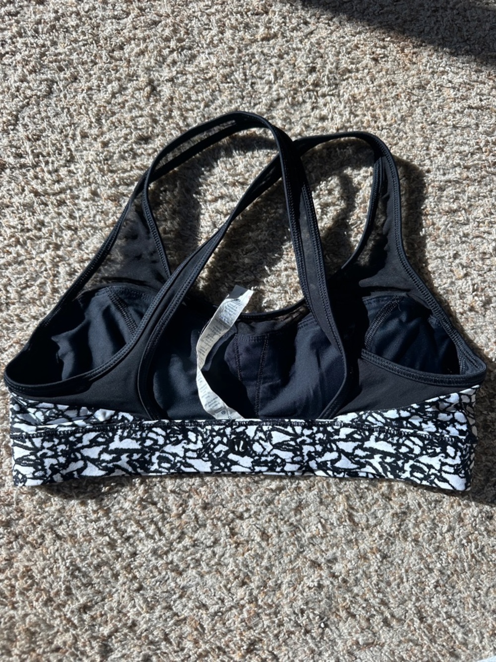 Black & White Printed Lulu swim top - Picture 2 of 4